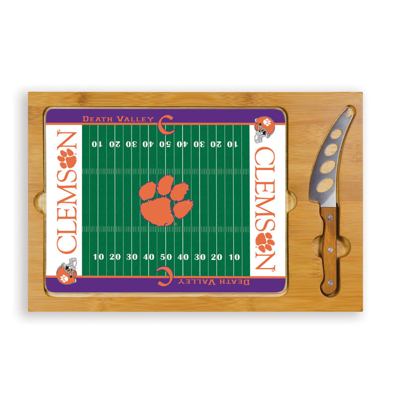 Plateau pour le fromage à couper icône de football ncaa, Tigers de l'Université Clemson