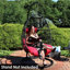 Fauteuil suspendu en polyéthylène avec coussins Cadmann - Rouge-481970652