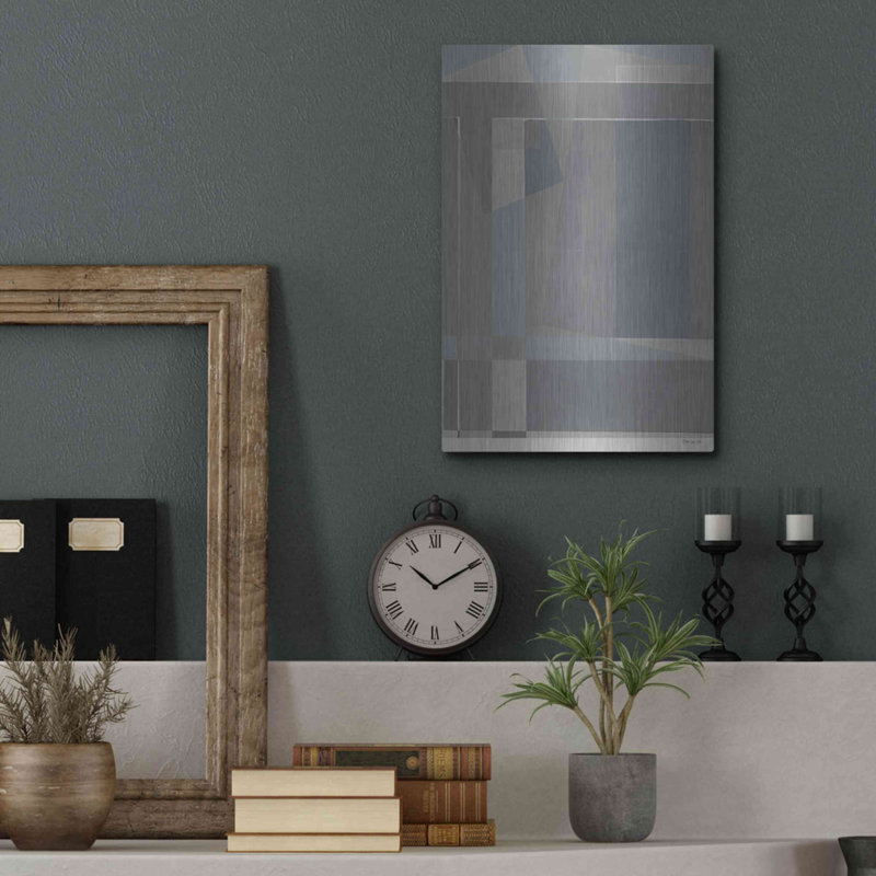 Art mural en métal Orren Ellis «Blocks I» par Stellar Design Studio, H 16 po x l 12 po