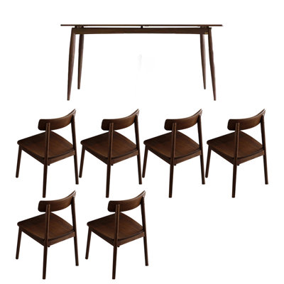 Ensemble de table en noyer noir