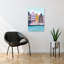 Affiche murale abstraite d'architecture d'Amsterdam-849092640