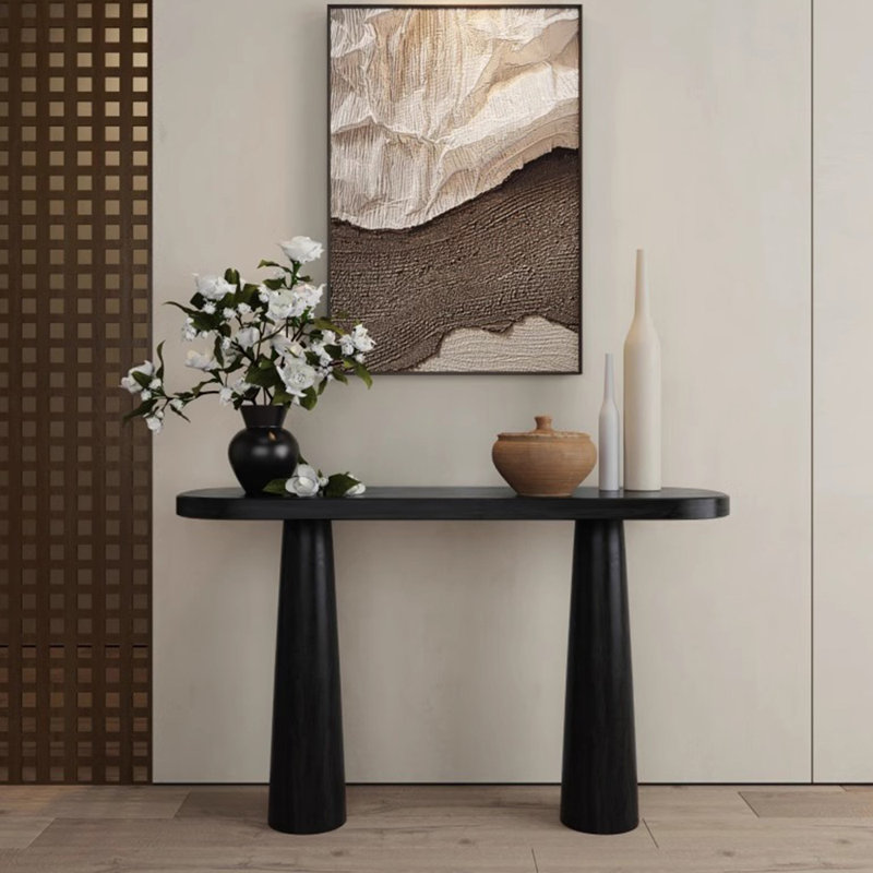 Console en bois massif de style français, H 31,5 po x l 70,8 po x P 11,8 po