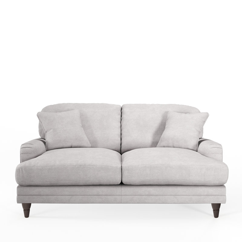 Adaku 2 Seater Sofa, Silver, Burnished Beech