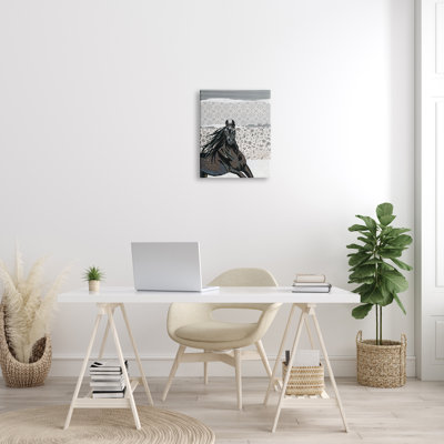 Cheval au galop - impression sur toile