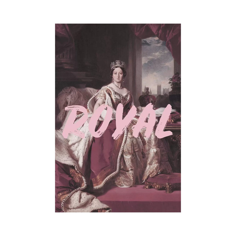 «Queen Victoria Royal» par Ruby and B, impression sur toile tendue, H 26 po x l 18 po x 1,5 po