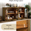 Buffet Old Pine avec 4 portes en verre. Style arqué élégant. Options de rangement généreuses. Tablettes réglables. Qualité de fabrication. Support de poids supérieur à 200 lb. Capacité de 52 tablettes. 250 fils de charge inférieure-131255571