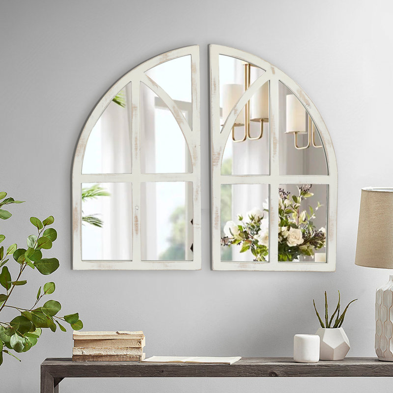 Miroir mural arqué