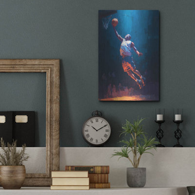  «Basketball Legend 4» par Ann Klee, art mural en métal, 12 po x 16 po