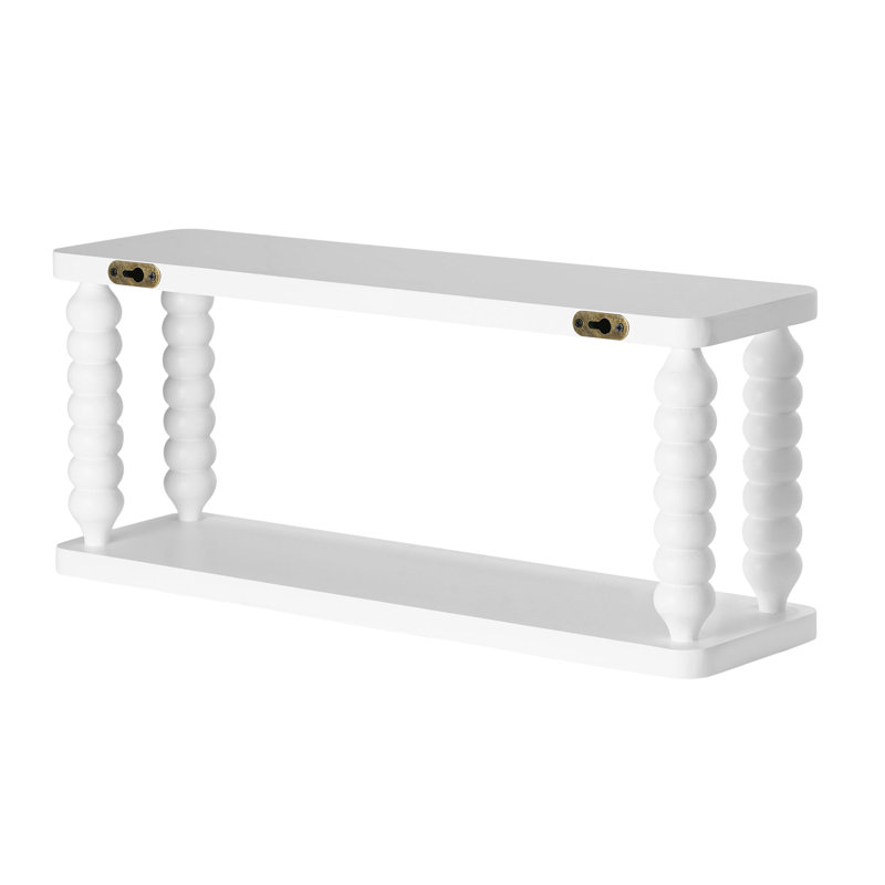 Norflett Fir Floating Shelf, White