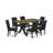 Solid Wood Top Dining Table with Lattice Back-839394256-839394263-839394262