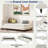 L-shaped Linen Daybed With Solid Wood Legs-201515524-201515545