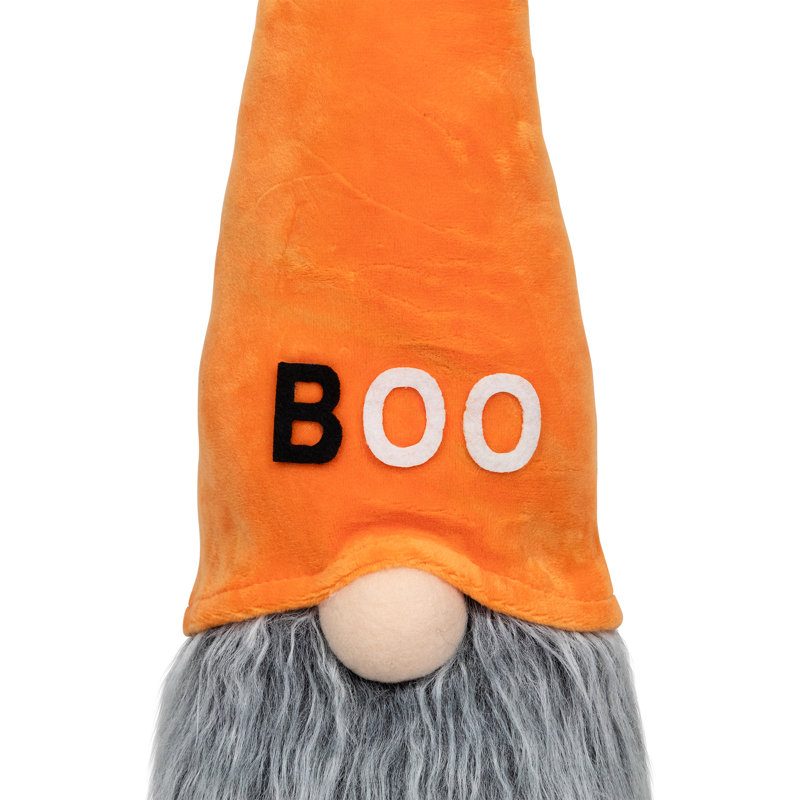 8 gnomes d'Halloween debout «Boo»