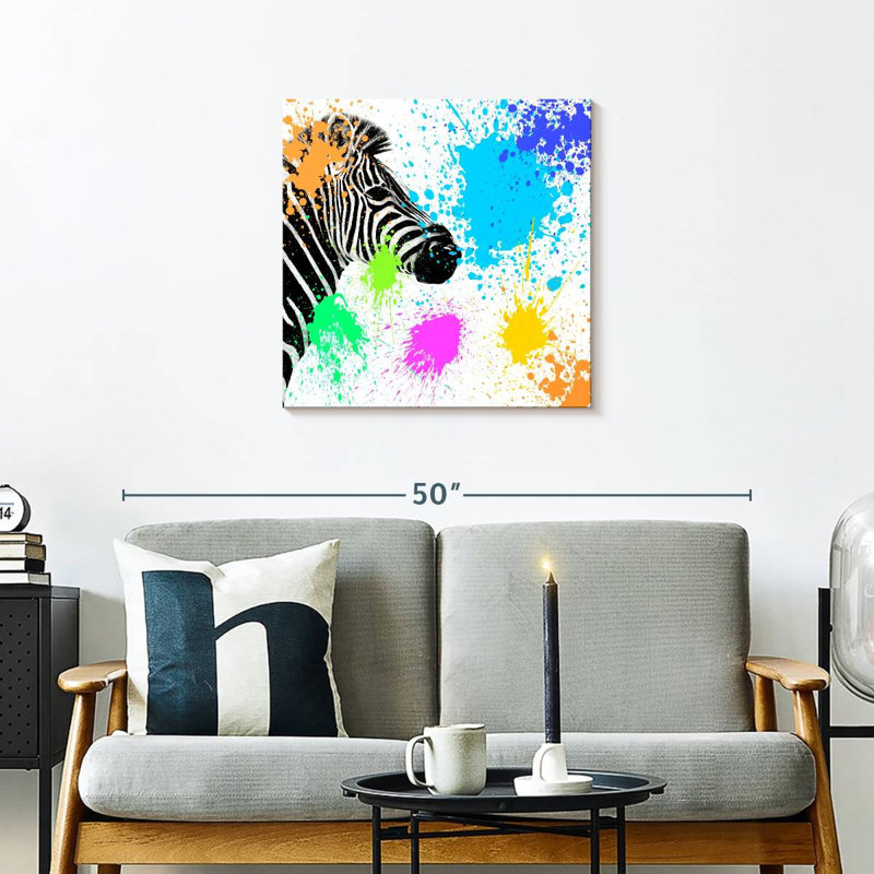 Brampt Zebra I, 24" H x 24" W