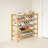 Bamboo Stackable Shoe Rack – Natural Wood Entryway Storage Organizer-1645844327
