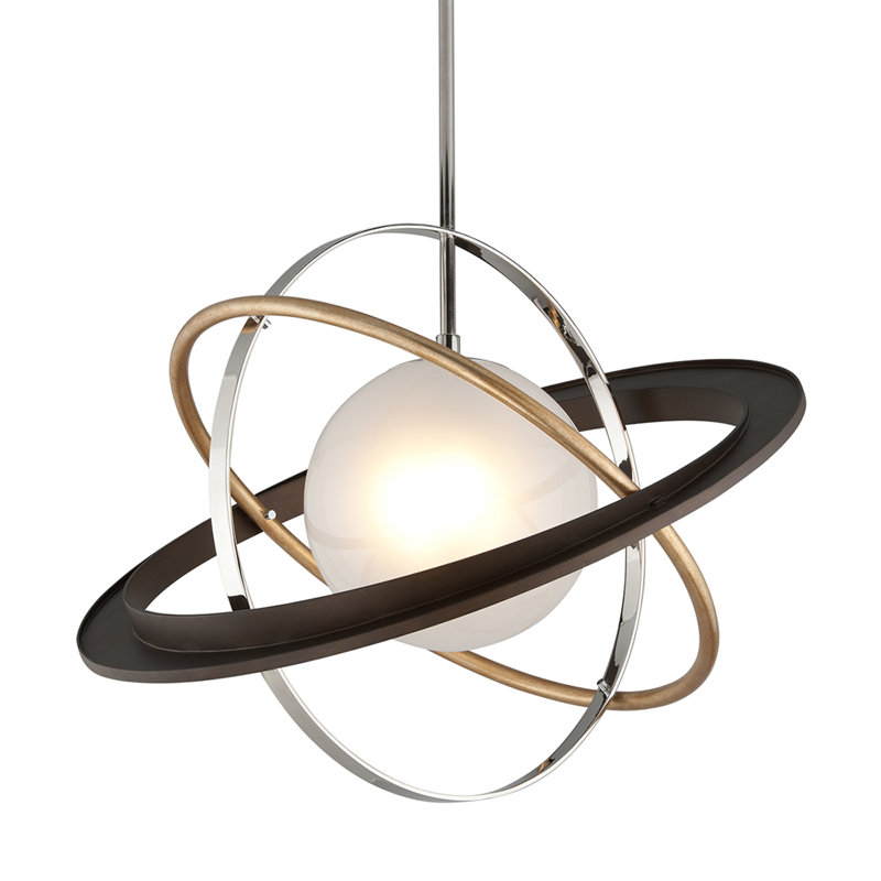 Apogee 1 - Light LED Pendant, 23" H x 30" W x 30" D