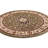 Denzel  Medallion Kashan Green Traditional Rug-1462912775