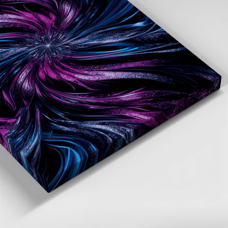 Art numérique sur toile numérique, abstraction numérique 94, H 11 po x l 14 po