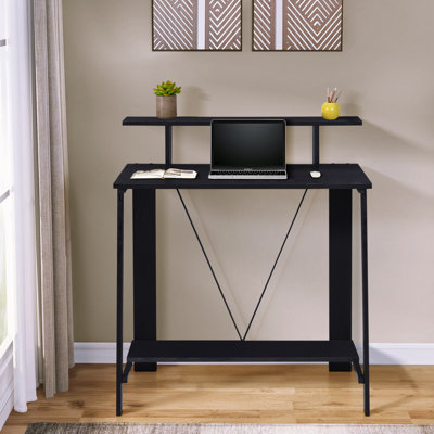 Sarabia Writing Desk with Upper Shelf