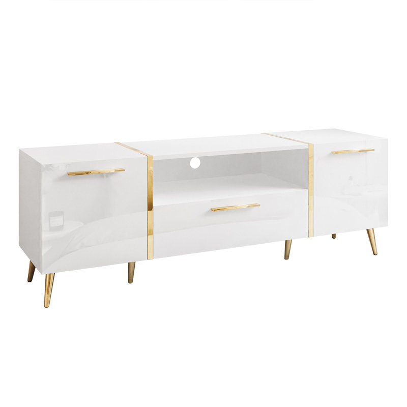 Wink Unfinished TV Stand for TVs up to 65", White