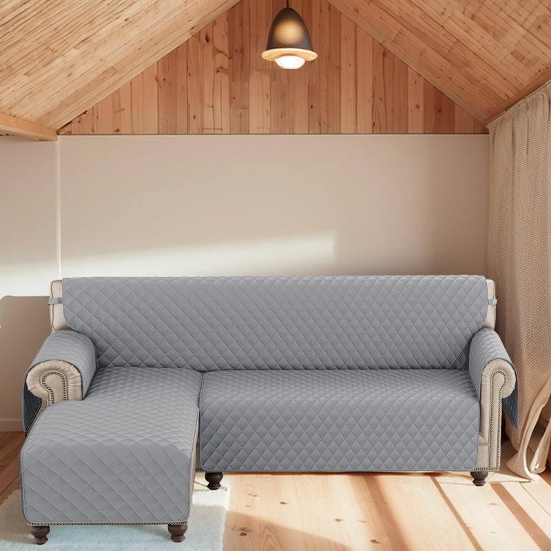 Housse de canapé réversible en forme de L - Housse de canapé modulaire Protection and Elegance, H 121 po x l 144 po