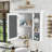 35'' X 28'' White Wall Mounted Bathroom Storage Cabinet With Mirror Door