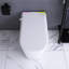 Toilette blanche intelligente avec éclairage lumineux