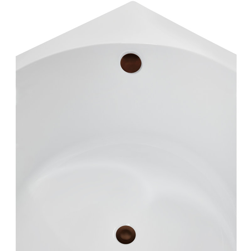 Bac autoportant avec drain 47 "Streamline, Bronze huilé mat