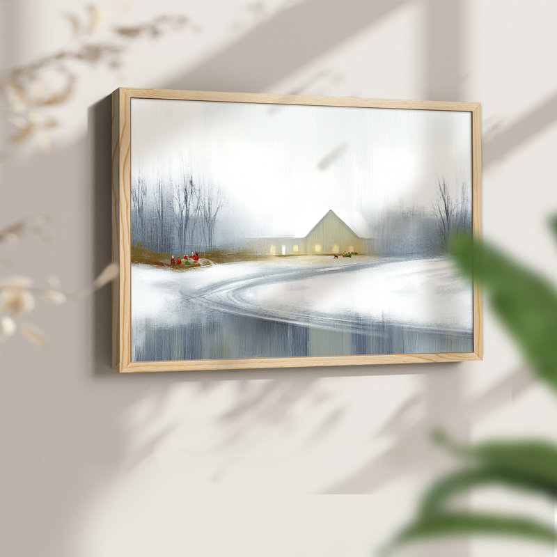 «Chirstmas Art» - CC XXVII - Reproduction encadrée - Restickable, H 8 po x l 10 po, Naturel