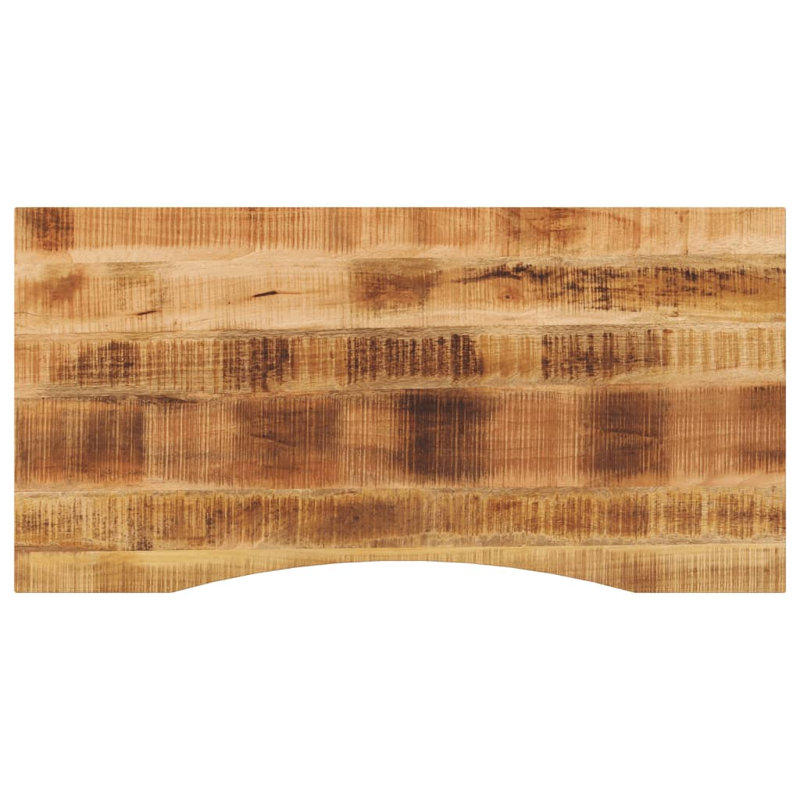 Merna Desk Table Top, 2.5cm H x 120cm W x 50cm D, Rough Mango Natural
