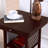 Modern Drum End Table With USB Charging And Ceramic Shade-186519622-150851017