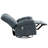 Blue Fabric Swivel Manual Recliner With Massage And USB Port-1070338451