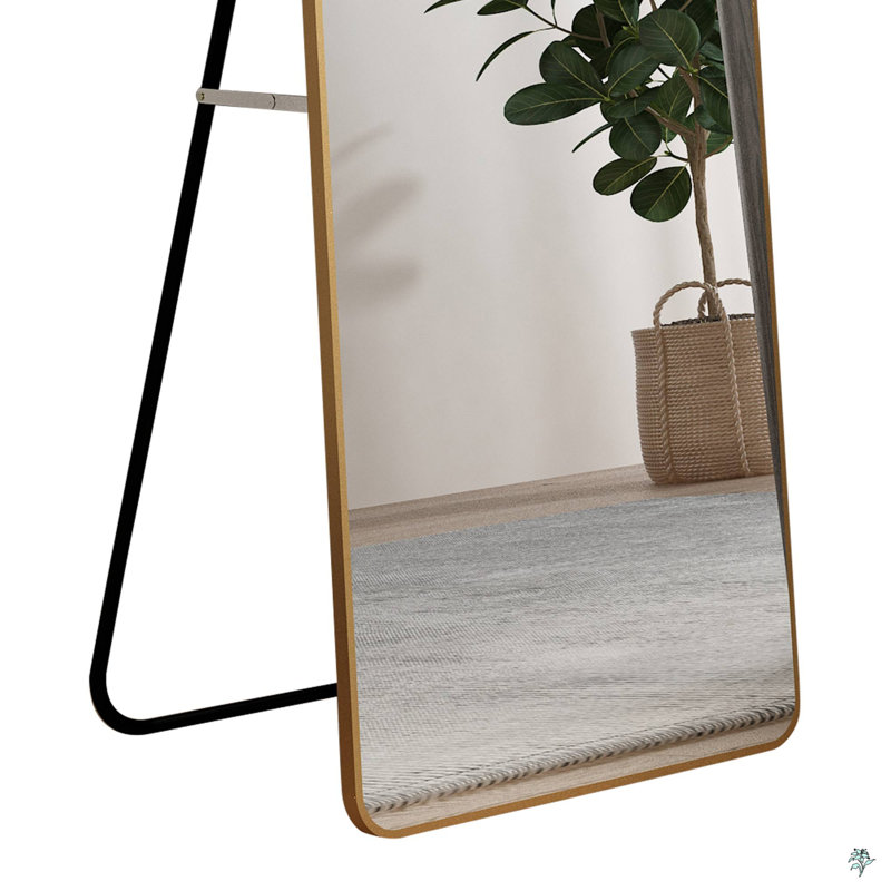 Keimon Mirror, Golden, 59.8" H x 16.5" W