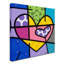 «Big Heart IV» par Divina, reproduction d'art sur toile tendue-18731847