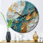 Horloge murale abstraite matinale-93379860