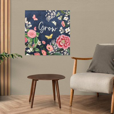 Indigo Garden III, art floral