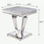Table de bout gris clair et argent