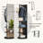 360° Rotating Full Length Mirror,Space-Saving Design for Bedroom and Living Room-117805261
