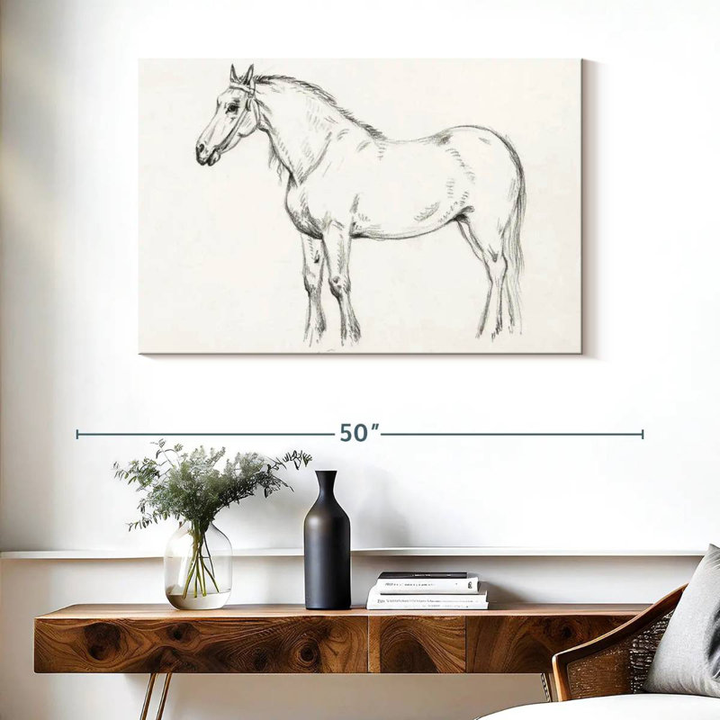 Brampt Standing Horse 1818, 26" H x 39" W