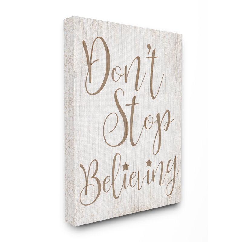« prepour les fêtes minimaler le bois not stop croyant typography », impression, Toile tendue, H 20 po x l 16 po x P 1,5 po