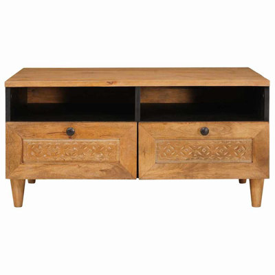 Solid Wood Coffee Table with Storage