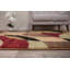 Tapis géométrique multicolore rouge / brun / noir Mehul pour tapis de salon, chambre à coucher, entrée ou salle à manger-22041202