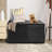 Costway 45'' W 88 Gallons Water Resistant Deck Box in Black