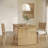 Boho Dining Table For 6 With Rattan Accent-1329180925