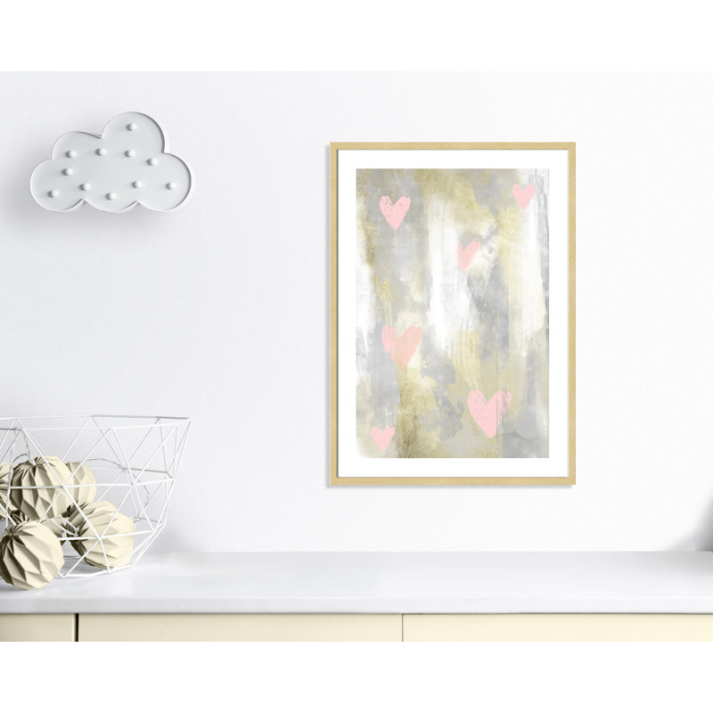 Décoration murale 1 enfant love explosion, H 35,5 po x l 25,5 po x P 1,19 po, Cadre boîte champagne