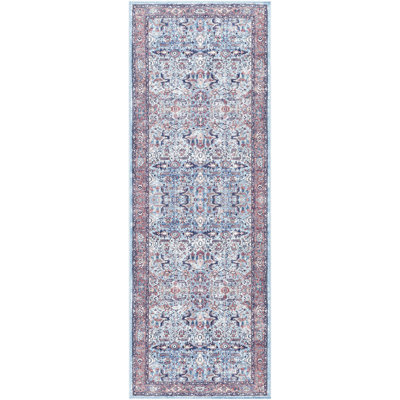 Tapis denim / brun / beige Analysa