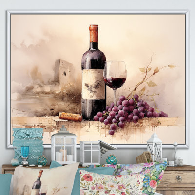 Cabernet Curve - vin, reproduction d'art sur toile