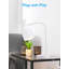 Lampe de table esthétique en métal, forme de vase, base E26, 60 W maximum, éclairage de table moderne