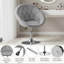 Fauteuil demi-tonneau pivotant capitonné Mavin-1929003342