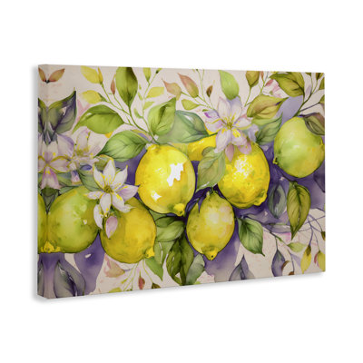 Cottage Lemon Blooms Canvas Wall Art by Alina Georgescu bp-800_CN