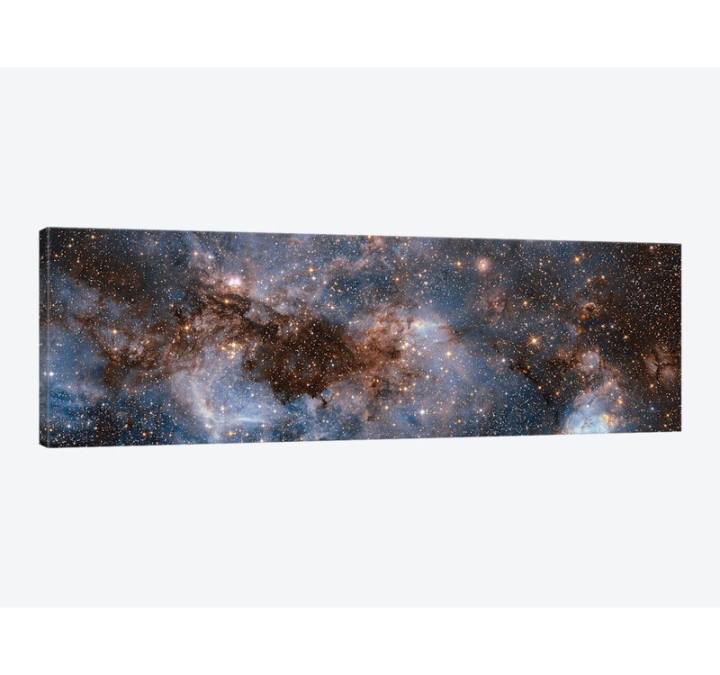« incandescenting stardust », reproduction d’impression sur toile, H 20 po x l 60 po x P 1,5 po